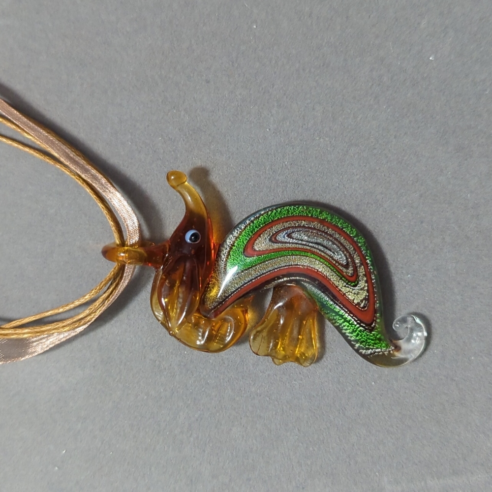 Glass Seahorse Pendant Necklace